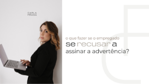 Capa do artigo sobre recusa em assinar advertência