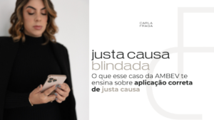 Capa do artigo sobre aplicação da justa causa