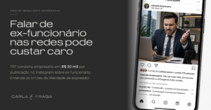 Capa do artigo sobre ex-funcionário nas redes sociais