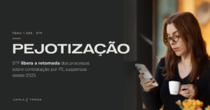 Capa do artigo sobre pejotização no STF